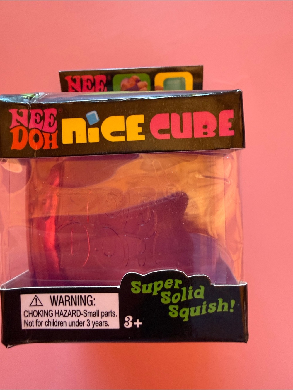 Genuine product Nee Doh Ni-ce Cube Soft Squish Toy - Purple new in box